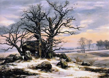 Megalithgrab im Winter